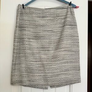 Ann Taylor gray tweed pencil skirt.